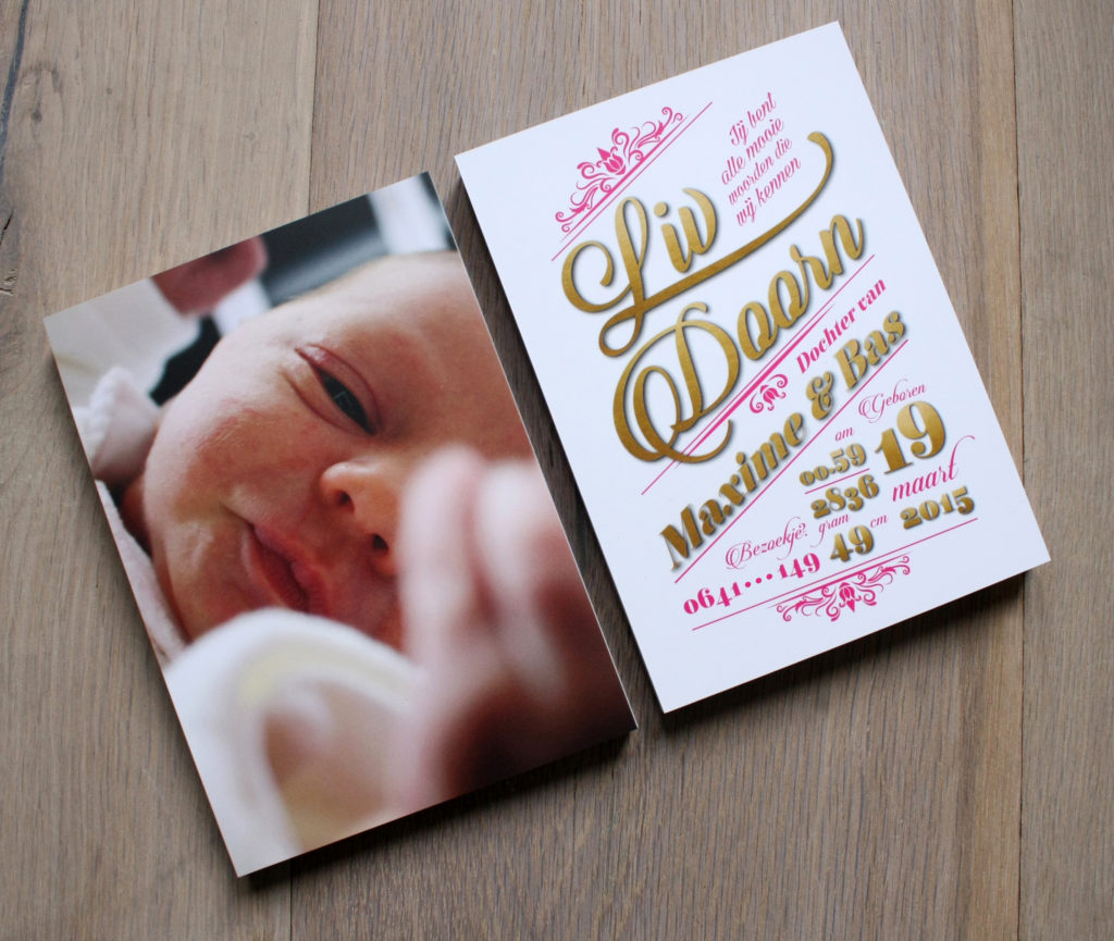 geboortekaart geboortekaartje geboortekaartjes custom made personalised custommade gepersonaliseerd